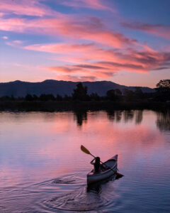 Kayaking at Sunset