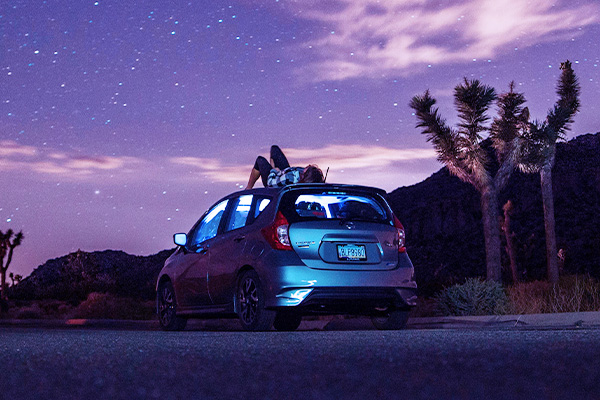 Stargazing in the desert