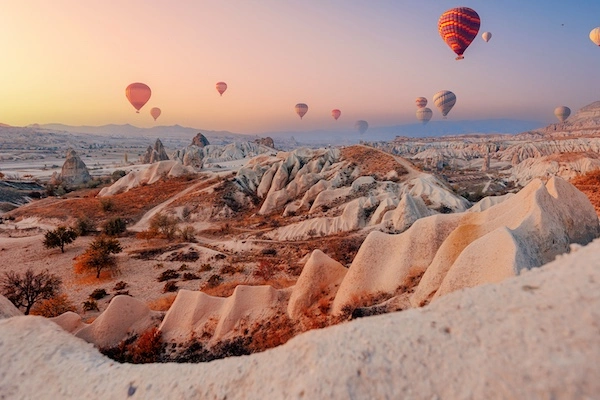 Hot Air Balloons over Goreme National Park, Turkey