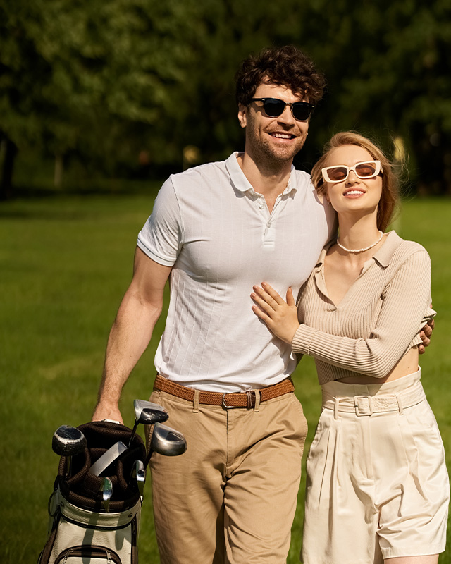 Couple on Golf Course