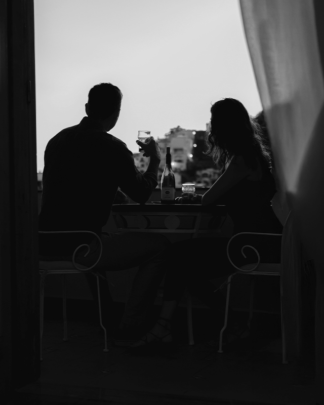 Couple having dinner