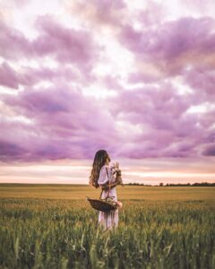 Woman in a field