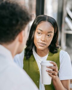 Woman on a first date