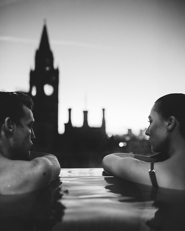 Couple in a pool