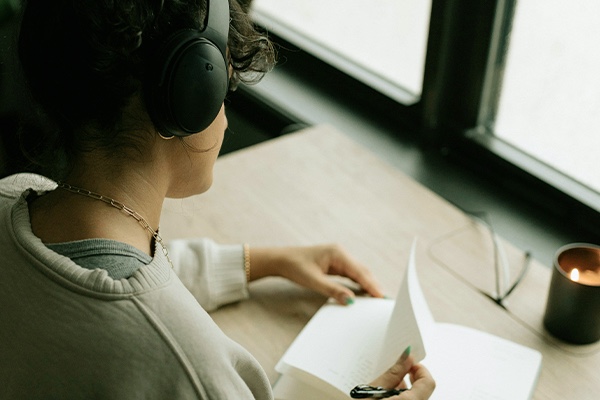 Woman journaling